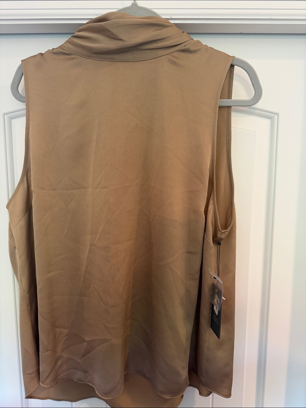 Vince Camuto Tan Sleeveless Cowl Neck Camisole